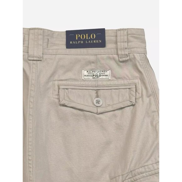 Polo Ralph Lauren Mens Size 30 Classic Stone Gellar Fatigue 10" Cargo Shorts - Picture 6 of 7